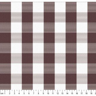Tecido Fio Tinto Xadrez 30XM cor - 1137 (Marrom Café)